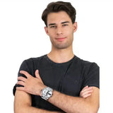 Diesel Mr. Daddy Chronograph Silver Dial Silver Steel Strap Watch For Men - DZ7421 Authentic Buy Shop Now