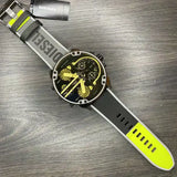 Diesel Mr. Daddy 2.0 Chronograph Black Dial Grey Nylon Strap Watch For Men - DZ7429 Authentic Buy Shop Now