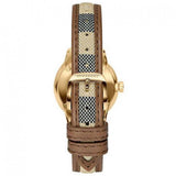 Burberry The Classic Gold Dial Brown Leather Strap Watch for Women - BU10114 Authentic Buy Shop Now