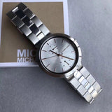 Michael Kors Garner Analog Silver Dial Silver Steel Strap Watch For Women - MK6407 Authentic Buy Shop Now