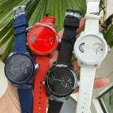 Tommy Hilfiger Denim White Dial White Rubber Strap Watch for Men - 1791558 Authentic Buy Shop Now