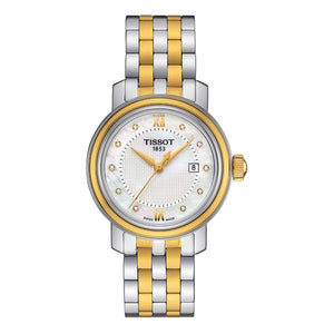 Tissot T Classic Bridgeport Mother of Pearl Dial Two Tone Steel Strap Watch For Women - T097.010.22.116.00 Authentic Buy Shop Now
