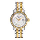Tissot T Classic Bridgeport Mother of Pearl Dial Two Tone Steel Strap Watch For Women - T097.010.22.116.00 Authentic Buy Shop Now
