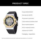 Maserati Potenza Automatic Skeleton Dial Black Leather Strap Watch For Men - R8821108011 Authentic Buy Shop Now