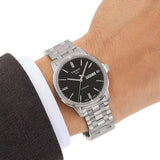 Tissot Automatics III Black Dial Silver Steel Strap Watch For Men - T065.430.11.051.00 Authentic Buy Shop Now
