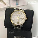 Marc Jacobs Fergus Silver Dial Two Tone Steel Strap Watch for Women - MBM3426 Authentic Buy Shop Now
