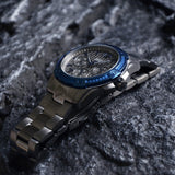Guess Flagship Multifunction Chronograph Grey Dial Grey Steel Strap Watch for Men - W0601G1 Authentic Buy Shop Now