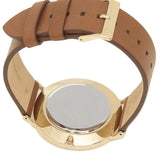 Coach Charles Gold Dial Brown Leather Strap Watch for Women - 14602433 Authentic Buy Shop Now