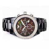 Emporio Armani Ceramica Black Dial Black Ceramic Strap Watch For Men - AR1455 Authentic Buy Shop Now