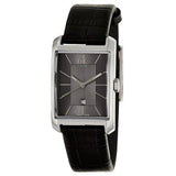 Calvin Klein Window Black Dial Black Leather Strap Watch for Men - K2M23107 Authentic Buy Shop Now