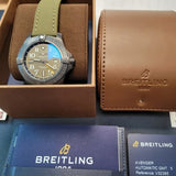 Breitling Avenger Automatic GMT 45 Night Mission Green Dial Green Nylon Strap Watch for Men - V323952A1L1X1 Authentic Buy Shop Now