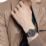 Lacoste Continental Blue Dial Brown Leather Strap Watch for Men - 2011040 Authentic Buy Shop Now