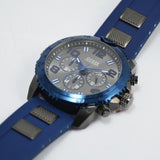 Guess Velocity Blue Dial Blue Rubber Strap Watch for Men - W0599G2 Authentic Buy Shop Now