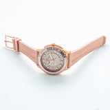 Michael Kors Runway Three Hand Crystal Pave Dial Pink Rubber Strap Watch For Women - MK6854 Authentic Buy Shop Now