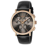 Calvin Klein Posh Grey Dial Black Leather Strap Watch for Men - K8Q376C3 Authentic Buy Shop Now