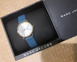 Marc Jacobs Roxy Silver Dial Green Leather Strap Watch for Women - MJ1633 Authentic Buy Shop Now