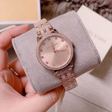 Michael Kors Melissa Analog Rose Gold Dial Rose Gold Steel Strap Watch For Women - MK4396 Authentic Buy Shop Now
