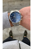 Hugo Boss Aeroliner Blue Dial Silver Steel Strap Watch for Men - 1513183 Authentic Buy Shop Now