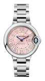 Cartier Ballon Bleu de Cartier Pink Dial Silver Steel Strap Watch for Women - WSBB0046 Authentic Buy Shop Now