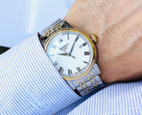 Tissot T Classic Carson Quartz White Dial Two Tone Steel Strap Watch for Men - T085.410.22.013.00 Authentic Buy Shop Now