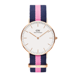 Daniel Wellington Classy Winchester White Dial Two Tone NATO Strap Watch For Women - DW00100065 Authentic Buy Shop Now