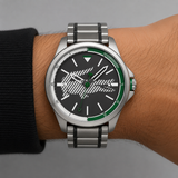 Lacoste Capbreton Gray Dial Two Tone Steel Strap Watch for Men - 2010943 Authentic Buy Shop Now