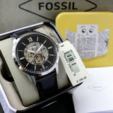Fossil Townsman Skeleton Black Dial Black Leather Strap Watch for Men - ME3153 Authentic Buy Shop Now
