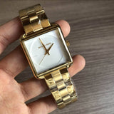 Michael Kors Lake Quartz White Dial Gold Steel Strap Watch For Women - MK3644 Authentic Buy Shop Now