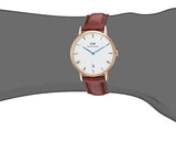 Daniel Wellington Dapper St Mawes White Dial Brown Leather Strap Watch For Women - DW00100091 Authentic Buy Shop Now