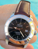 Breitling Superocean Heritage 42mm Rose Gold Chronometer Black Dial Brown Leather Strap Mens Watch - U1732112 Authentic Buy Shop Now