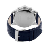 Guess Horizon Chronograph Quartz Black Dial Blue Leather Strap Watch For Men - W0380G3 Authentic Buy Shop Now