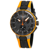 Tissot T Race Cycling Chronograph Black Dial Two Tone Rubber Strap Watch For Men - T111.417.37.441.04 Authentic Buy Shop Now