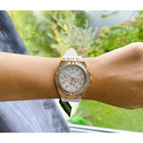 Guess Venus Diamonds White Dial White Rubber Strap Watch for Women - GW0118L4 Authentic Buy Shop Now