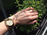 Michael Kors Bradshaw Gold Dial Gold Steel Strap Watch for Women - MK5798 Authentic Buy Shop Now