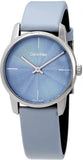 Calvin Klein City Blue Dial Blue Leather Strap Watch for Women - K2G231VN Authentic Buy Shop Now
