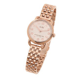 Coach Delancey White Dial Rose Gold Steel Strap Watch for Women - 14502242 Authentic Buy Shop Now