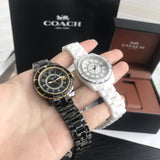 Coach Preston Black Dial Black Steel Strap Watch for Women - 14503461 Authentic Buy Shop Now