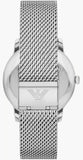 Emporio Armani Minimalist Quartz Blue Dial Silver Steel Strap Watch For Men - AR11571 Authentic Buy Shop Now