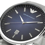 Emporio Armani Renato Quartz Blue Dial Silver Steel Strap Watch For Men - AR11182 Authentic Buy Shop Now