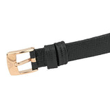 Emporio Armani Gianni T Bar Quartz White Dial Black Leather Strap Watch For Women - AR11408 Authentic Buy Shop Now