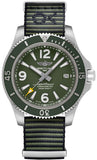 Breitling Superocean Automatic 44mm Outerknown Green Dial Green Nylon Strap Watch for Men - A17367A11L1W1 Authentic Buy Shop Now