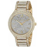 Michael Kors Kerry Crystals Gold Dial Gold Steel Strap Watch For Women - MK3360 Authentic Buy Shop Now