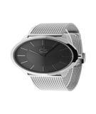 Calvin Klein Minimal Grey Dial Silver Mesh Bracelet Watch for Men - K3M21124 Authentic Buy Shop Now