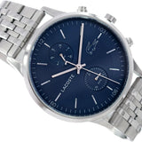 Lacoste Madrid Blue Dial Silver Steel Strap Watch for Men - 2011067 Authentic Buy Shop Now