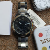 Fossil Grant Chronograph Black Dial Two Tone Steel Strap Watch for Men - FS5269 Authentic Buy Shop Now