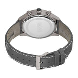Hugo Boss Grand Prix White Dial Grey Leather Strap Watch for Men - 1513633 Authentic Buy Shop Now