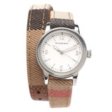 Burberry Utilitarian White Dial Multicolor Leather Strap Watch for Women - BU7849 Authentic Buy Shop Now