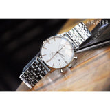 Emporio Armani Chonograph SIlver Dial Silver Steel Strap Watch For Men - AR1933 Authentic Buy Shop Now