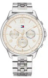 Tommy Hilfiger Harper Chronograph White Dial Silver Steel Strap Watch For Women - 1782222 Authentic Buy Shop Now