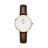 Daniel Wellington Classic Petite Bristol White Dial Brown Leather Strap Watch For Women - DW00100227 Authentic Buy Shop Now